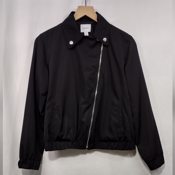 Nine West Jackets & Blazers - Nine West Motorcycle Style Jacket Womens XS Black Boho Retro Grunge Rockabilly